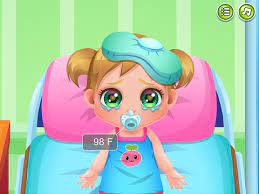 Play Baby Cathy Goes Sick Game