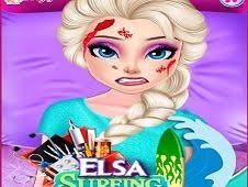 Play Elsa Surfing Accident Game