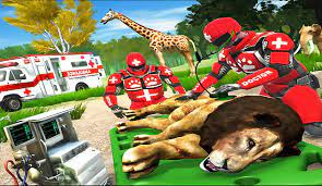 Play Real Doctor Robot Animal Rescue Game