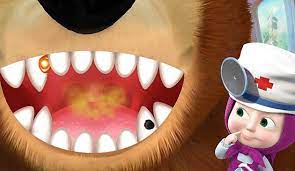 Play Girl And The Bear Dentist Game