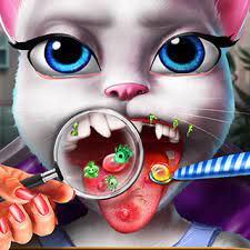 Play Kitty Tongue Doctor Game