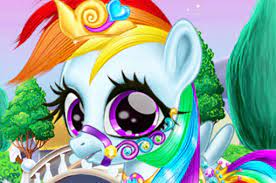 Play Rainbow Pony Caring Game
