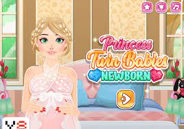 Play Princess Twins Babies Newborn Game