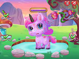 Play Cute Unicorn Care Game