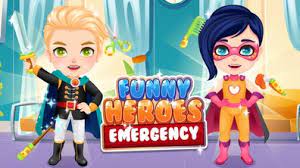 Play Funny Heroes Emergency Game