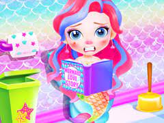 Play Baby Mermaid Caring Game