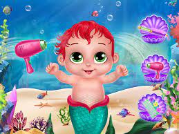 Play Mermaid Baby Care Game